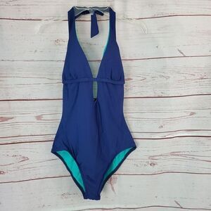 Splendid Swim One Piece Swimsuit Bathing Suit Halter Style Size Small